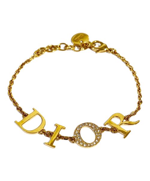 Christian Dior（クリスチャン ディオール）Christian Dior (クリスチャン ディオール) DIORロゴブレスレット（DIOR LOGO BRACELET） ゴールド サイズ:-の古着・服飾アイテム