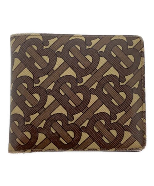 BURBERRY（バーバリー）BURBERRY (バーバリー) monogram E-CANVAS international bifold wallet（モノグラムプリント Eキャンバス インターナショナル バイフォールドウォレット） ブラウン サイズ:ーの古着・服飾アイテム