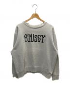 stussyステューシー）の古着「ロゴスウェット」｜ライトグレー