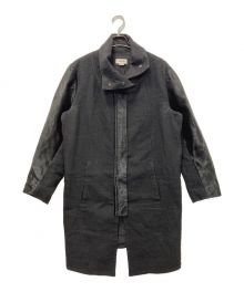 HELMUT LANG（ヘルムートラング）の古着「ハラコ切替コート」｜ブラック