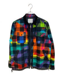 sacai×KAWS（サカイ×カウズ）の古着「Plaid Shirt CAMOUFLAGE」｜マルチカラー