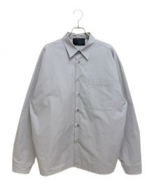 PRADA（プラダ）の古着「Triangle Patch Shirt（トライアングルパッチシャツ）」｜グレー