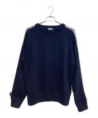 Christian Diorクリスチャン ディオール）の古着「OBLIQUE crew neck knit（オブリーククルーネックニット）」｜ブラック