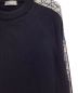 中古・古着 Christian Dior (クリスチャン ディオール) OBLIQUE crew neck knit（オブリーククルーネックニット） ブラック サイズ:XL：70000円