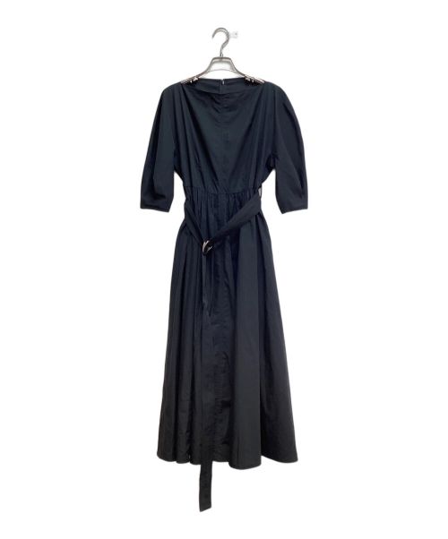 Y's….（ワイズ）Y's…. (ワイズ) SUPIMA COTTON BELTED DRESS (スーピマコットンベルテッドドレス) ブラック サイズ:Sの古着・服飾アイテム