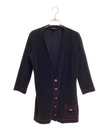 LOUIS VUITTON（ルイ ヴィトン）の古着「Pile Cardigan (パイルカーディガン）」｜ブラック