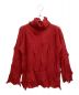 ISSEY MIYAKE (イッセイミヤケ) High neck knit(ハイネックニット) レッド サイズ:2　 未使用品：20000円