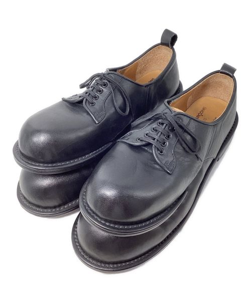 COMME des GARCONS HOMME PLUS（コムデギャルソンオムプリュス）COMME des GARCONS HOMME PLUS KIDS LOVE GAITE 24SS KIDS LOVE GAITE x HOMME PLUS Double-toe Derby （ダブルトゥダービー） ブラック サイズ:UK9の古着・服飾アイテム