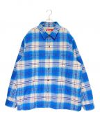 SUPREMEシュプリーム）の古着「Lined Flannel Snap Shirt」｜ブルー