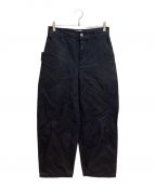 BOTTEGA VENETAボッテガベネタ）の古着「Button Fly Painter Pants（ボタンフライペインターパンツ）」｜ブラック