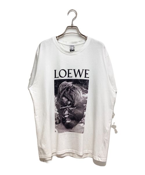 LOEWE（ロエベ）LOEWE (ロエベ) 20AW KEN HEYMAN(ケンヘイマン) 半袖カットソー アイボリー サイズ:XLの古着・服飾アイテム