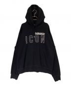 DSQUARED2ディースクエアード）の古着「ICON HOODIE」｜ブラック