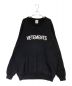 VETEMENTS（ヴェトモン）の古着「フロントロゴニット」｜ブラック