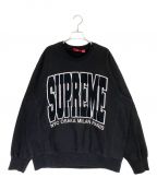 SUPREMEシュプリーム）の古着「Cities arc crewneck」｜ブラック