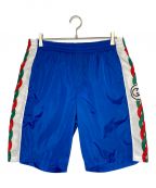 GUCCIグッチ）の古着「Waterproof nylon shorts with Interlocking G print」｜ブルー