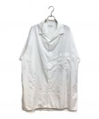 Yohji Yamamoto pour hommeヨウジヤマモト プールオム）の古着「オープンカラーシャツ」｜ホワイト