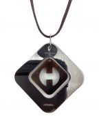 HERMESエルメス）の古着「Buffalo horn necklace（バッファローホーンネックレス）」｜シルバー