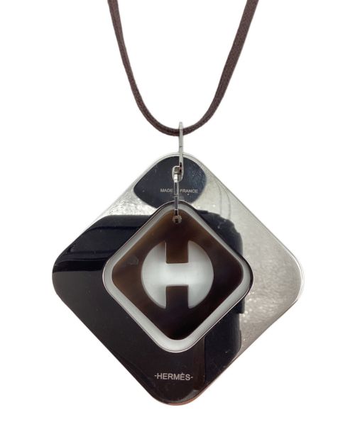 HERMES（エルメス）HERMES (エルメス) Buffalo horn necklace（バッファローホーンネックレス） シルバーの古着・服飾アイテム