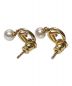 中古・古着 FENDI (フェンディ) Pearl accessory earrings（パールアクセサリーピアス） ゴールド サイズ:-：40000円