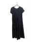 Y's（ワイズ）の古着「CELLULOSE VIYELLA BACK TIE DRESS(セルロースヴァイエラ バックタイドレス)」｜ブラック