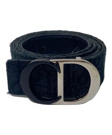 Christian Dior（クリスチャン ディオール）の古着「Oblique allover pattern belt（オブリーク総柄ベルト）」｜ネイビー