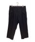 Yohji Yamamoto pour homme（ヨウジヤマモト プールオム）の古着「WIDE TWILL M-FRONT 1 TUCK PANTS」｜ブラック