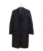 REGULATION Yohji Yamamotoレギュレーションヨウジヤマモト）の古着「WOOL GABARDINE DOCTOR'S COAT (ウールギャバジンドクターコート)」｜ブラック