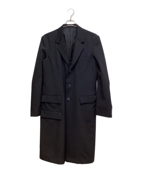 REGULATION Yohji Yamamoto（レギュレーションヨウジヤマモト）REGULATION Yohji Yamamoto (レギュレーションヨウジヤマモト) WOOL GABARDINE DOCTOR'S COAT (ウールギャバジンドクターコート) ブラック サイズ:2の古着・服飾アイテム