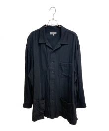 Yohji Yamamoto pour homme（ヨウジヤマモト プールオム）の古着「パッチポケットシャツ」｜ブラック