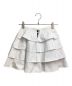 LOUIS VUITTON（ルイ ヴィトン）の古着「Tiered skirt（ティアードスカート）」｜ホワイト