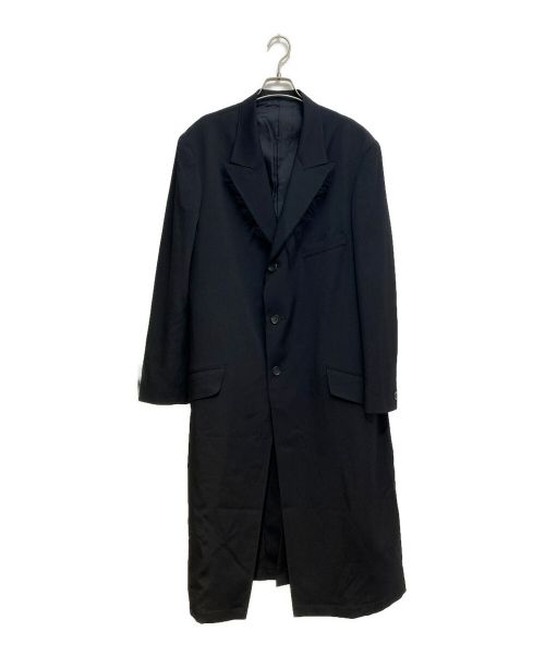 Yohji Yamamoto pour homme（ヨウジヤマモト プールオム）Yohji Yamamoto pour homme (ヨウジヤマモト プールオム) 23SS GABARDINE W-DOUBLE BODY PEAKED JKA（ギャバジンダブルボディピークドジャケット） ブラック サイズ:2の古着・服飾アイテム