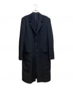 REGULATION Yohji Yamamotoレギュレーションヨウジヤマモト）の古着「WOOL GABARDINE DOCTOR'S COAT(ウールギャバジン ドクターコート)」｜ブラック