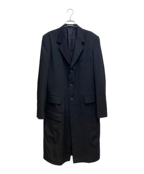 REGULATION Yohji Yamamoto（レギュレーションヨウジヤマモト）REGULATION Yohji Yamamoto (レギュレーションヨウジヤマモト) WOOL GABARDINE DOCTOR'S COAT(ウールギャバジン ドクターコート) ブラック サイズ:2の古着・服飾アイテム