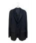 Yohji Yamamoto pour homme（ヨウジヤマモト プールオム）の古着「DUAL FABRIC GABARDINE PEAK LAPEL JACKET」｜ブラック