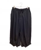 REGULATION Yohji Yamamotoレギュレーションヨウジヤマモト）の古着「REGULATION CELLULOSE STANDARD CROW PANTS（レギュレーションセルローススタンダードクロウパンツ）」｜ブラック