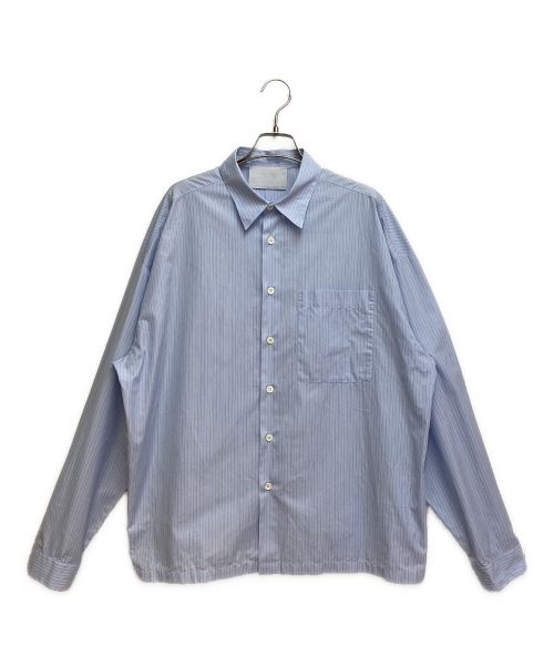 PRADA（プラダ）PRADA (プラダ) Striped shirt（ストライプシャツ） ブルー サイズ:Lの古着・服飾アイテム