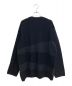 Yohji Yamamoto pour homme (ヨウジヤマモト プールオム) 23AW 7G SWITCHING WOOL ALAN KNI （7ゲージスウィッチングウールアランニット） ブラック サイズ:3：30000円