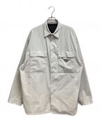 PRADAプラダ）の古着「Pinwale corduroy overshirt (ピンウェール コードュロイ オーバーシャツ)」｜グレー