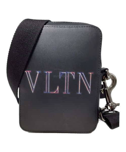 VALENTINO（ヴァレンティノ）VALENTINO (ヴァレンティノ) Neon Logo Shoulder Bag（ネオンロゴショルダーバッグ） ブラックの古着・服飾アイテム