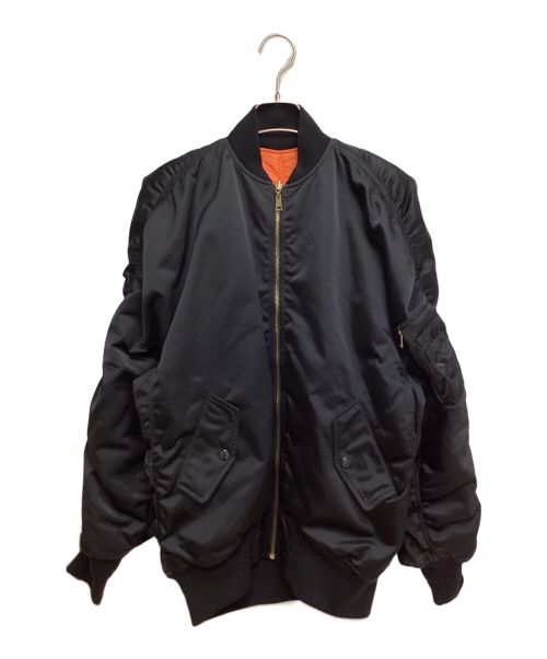 BALENCIAGA（バレンシアガ）BALENCIAGA (バレンシアガ) 17SS Reversible Bomber Jacket（リバーシブルボンバージャケット） ブラック サイズ:36の古着・服飾アイテム