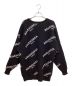 BALENCIAGA (バレンシアガ) 18AW V-Neck Logo Jacquard Knit（Vネックロゴジャガードニット） ブラック サイズ:34：40000円