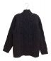 Y's (ワイズ) HAND-KNITTED ALLAN PATTERN HIGH NECK PULLOVER (ハンドニットアランパターンハイネックプルオーバー) ブラック サイズ:2：18000円