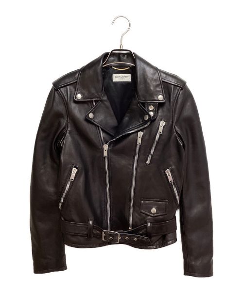 Saint Laurent Paris（サンローランパリ）Saint Laurent Paris (サンローランパリ) Classic Motorcycle Jacket（クラシックモーターサイクルジャケット） ブラック サイズ:38の古着・服飾アイテム