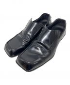 PRADAプラダ）の古着「24SS Square Toe Leather Loafer (スクエアトゥレザーローファー)」｜ブラック