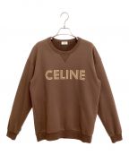 CELINEセリーヌ）の古着「23AW Logo design sweat shirt (ロゴデザインスウェット)」｜ブラウン