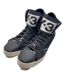 Y-3（ワイスリー）の古着「ハイカットメッシュスニーカー」｜ブラック