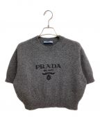 PRADAプラダ）の古着「Wool × cashmere crew neck sweaterウールxカシミヤ クルーネック セーター」｜グレー