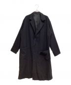 Y'sワイズ）の古着「Wool Chester Coat（ウールチェスターコート）」｜ブラック