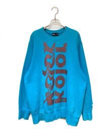 KOLOR（カラー）の古着「22AW Damaged sweatshirt（ダメージスウェットシャツ）」｜ブルー