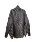 ISSEY MIYAKE (イッセイミヤケ) Pleats shaped cardigan(変形プリーツカーディガン) ブラック サイズ:2 未使用品：20000円